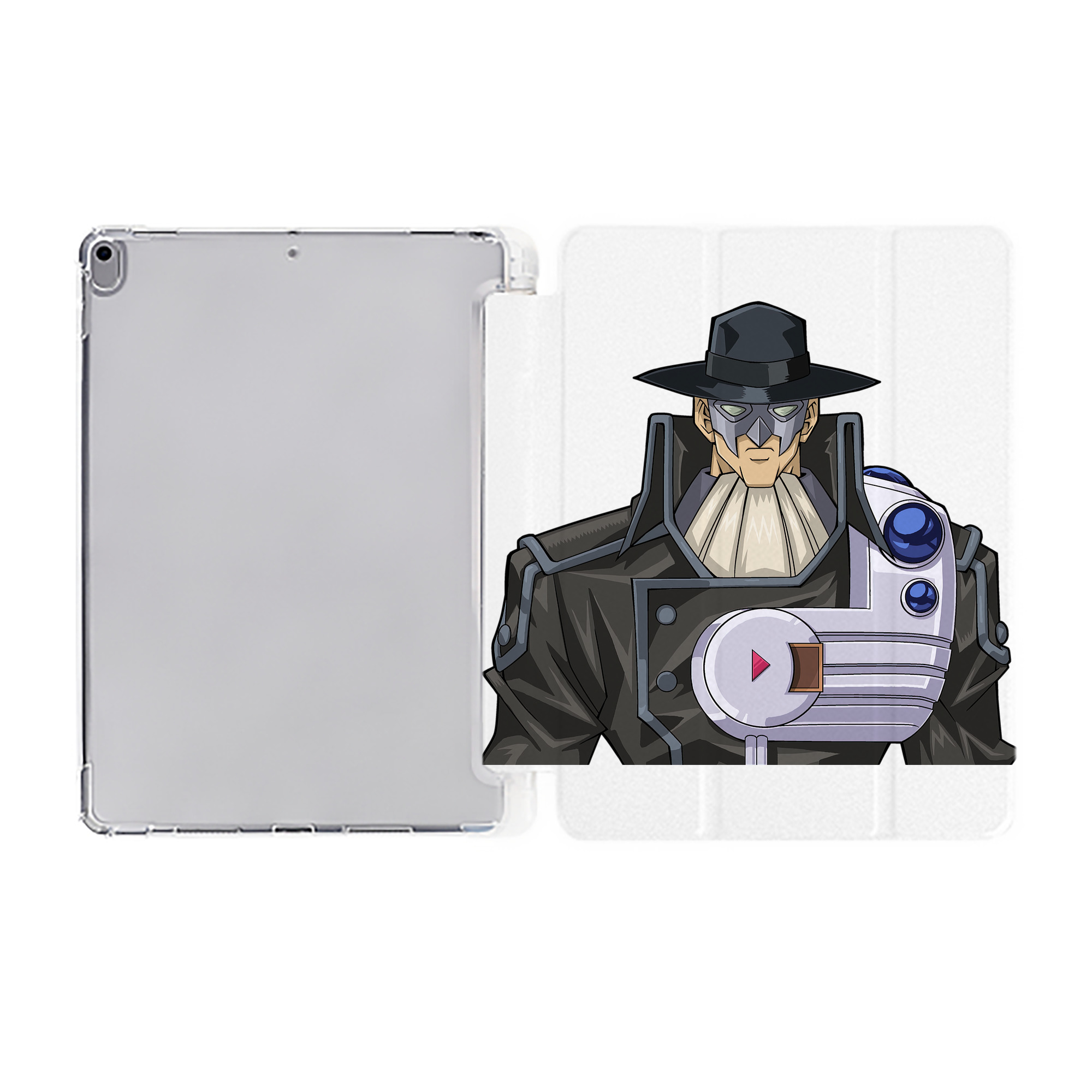 （画像用） 遊☆戯☆王 Yu-Gi-Oh! IPad ケース ペン収納付き 三つ折りスタンド PUレザー×シリコン 対応機種9.5/10.5/10.9インチ